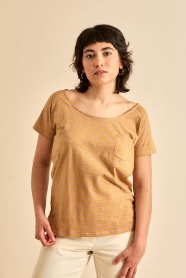 Kitchener Items - Bridget Backseam Slub T-Shirt Arrow Wood & Elderberry