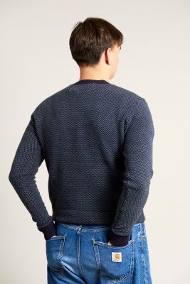 Kitchener Items - Ragnar Duo Optik Pullover - Viola & Petrol
