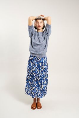 Kitchener Items - Solea 3/4 Sleeve Top - Green & Rosé