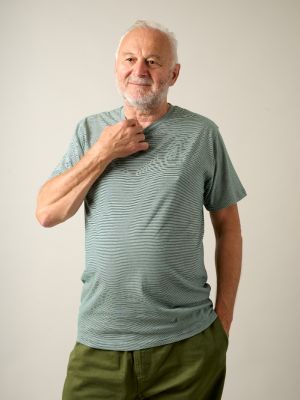 Kitchener Items Cyriel SS Microstripe T-Shirt Ponderosa Pine