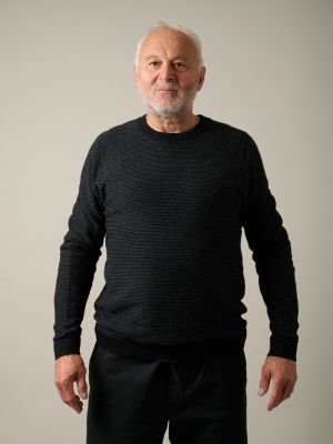 Kitchener items - ABC Tapio Crossstich Jumper Black & Greysilver Blue