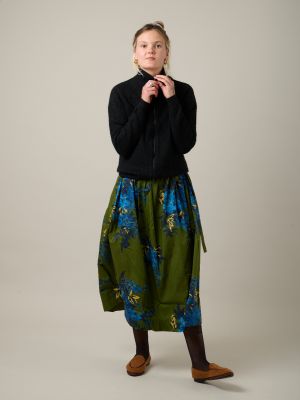 Kitchener Items - Nelina Mockneck Zip Cardigan Black