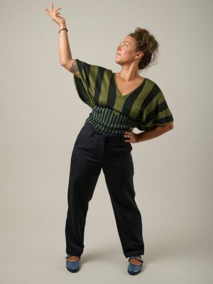 Kitchener Items - Chino Taglio Dritto Blue Nero Wool