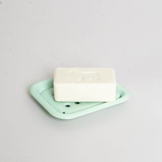 Muender Emaille Seifenschale Mint
