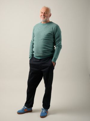 Kitchener items - ABC Tapio Crossstich Jumper - Dark Blue & Zimt