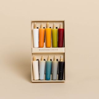Daiyo - Rice Wax Candle Earth Colors