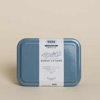 Riess - Vorratsbehälter mit Deckel / Food Container with Lid Low - Heidelbeerblau