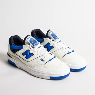 New Balance - Men's 550 - Sea Salt with Team Royal and Black