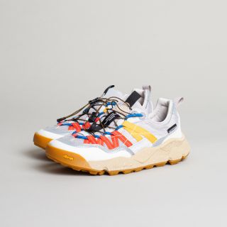 Flower Mountain - IWANO 2 WOMEN Suede and technical fabric sneakers - Ice