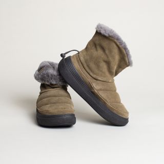 Flower Mountain - FAMI MID WOMAN Leather and wool ankle boots - Military