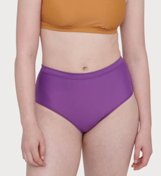 Organic Basics - Re-Swim Super High-Rise Bikini Briefs Violet