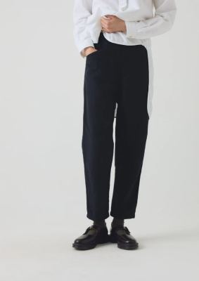 TOAST Alix Cotton Linen Trousers Women's - Slate Navy