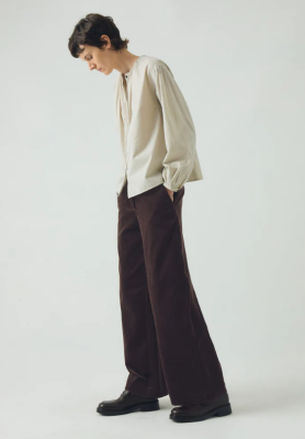 TOAST Wide Leg Organic Cord Women's Trousers - Java