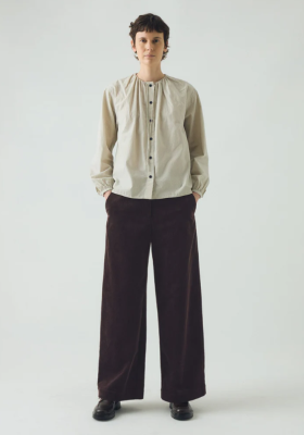 TOAST Wide Leg Organic Cord Women's Trousers - Java